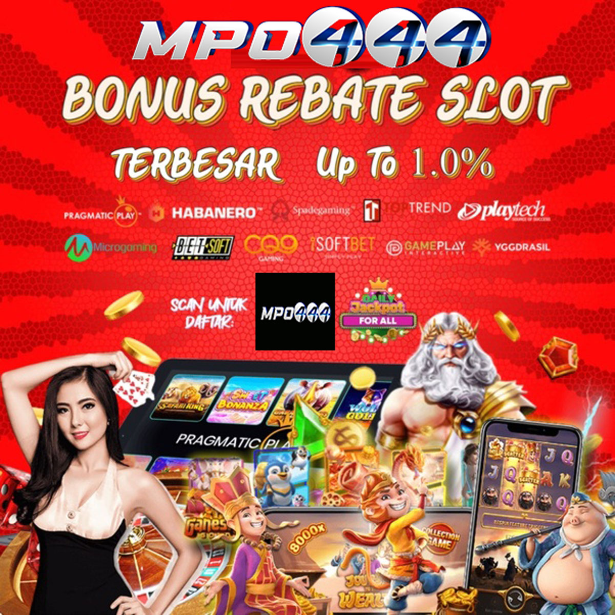 MPO444 bonus rebate slot terbesar